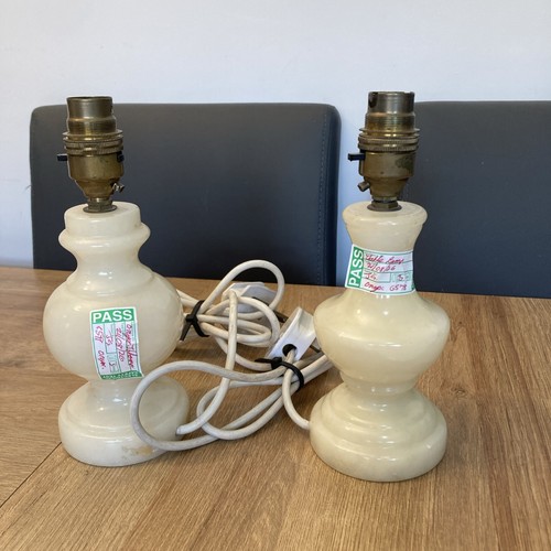 Vintage onyx marble lamps - vintage,
