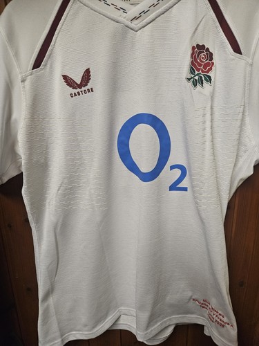 Match worn england - rugby, shirt