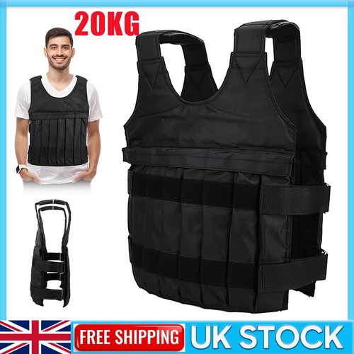 20kg weighted vest adjustable - 20kg,
