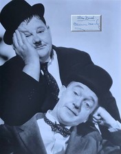 LAUREL AND HARDY Signed 14x11
