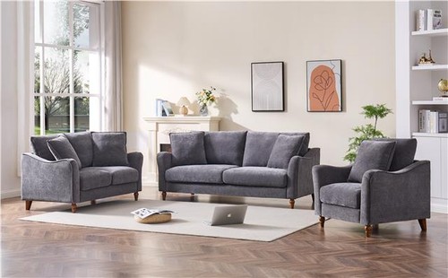 Lazy boy grey fabric - fabric, sofa