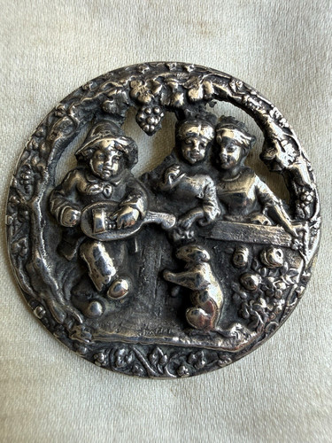 Large vintage antique silver - large,