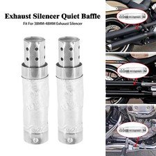 Universal Motorcycle Quiet Baffle Pipe Muffler Fit For 38-48mm Exhaust Silencer
