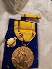 WWII  AMERICAN DEFENSE MEDAL+