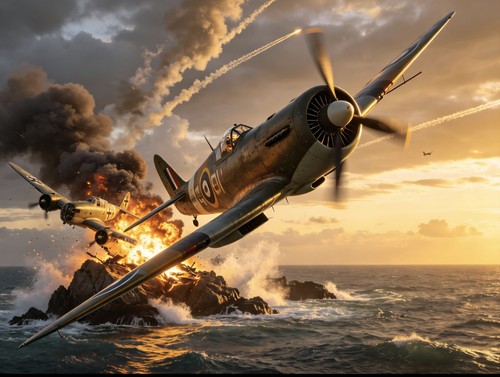 Dornier do17 hit spitfire - dornier,