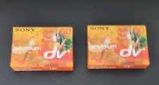 2 Sony Premium Mini DV Tapes