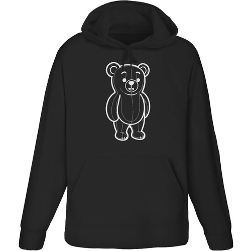 Cute bear adult hoodie - 'cute,