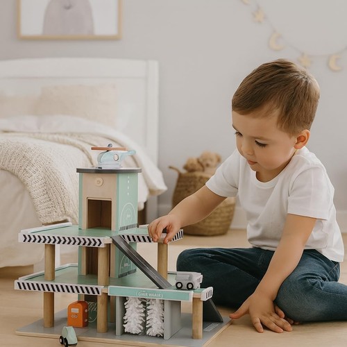Jumini wooden toy garage - jumini,