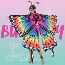 New Girls Butterfly Wings Cape