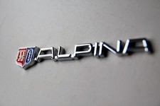 Rare ALPINA Chrome Rear Trunk Sticker Logo Badge Emblem BMW E39 E46 E90 E92 E60