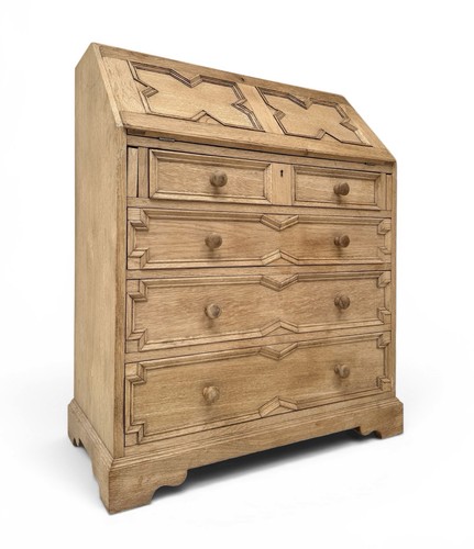 Vintage raw oak - oak, linenfold