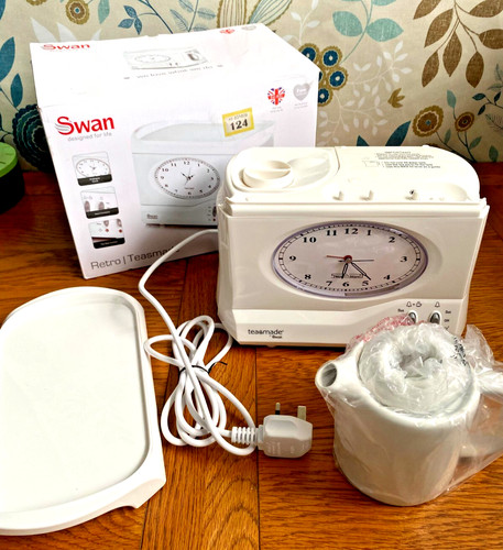 Swan vintage teasmade clock - vintage,