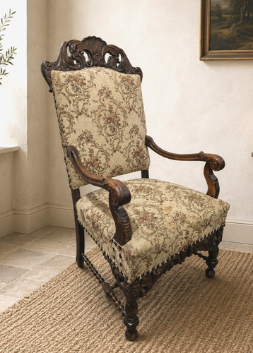 Antique continental throne - continental,