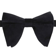 Black Bow Tie Plain Velvet
