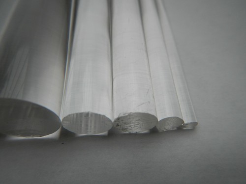 Clear perspex acrylic rod - clear,
