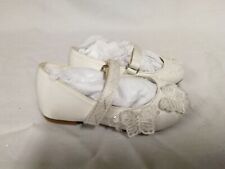 Marylebone -Children's Ivory Flower Girl Shoes with Adjustable Strap Size 5 EU22