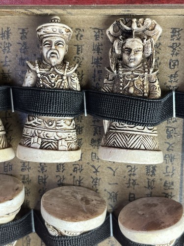 Antique chess set rare - set,