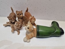 Vintage Leonardo Cat Figurine Collection Cat Statue Cat Ornament Home Decor