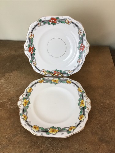 Pair antique 1920s wetley - of,