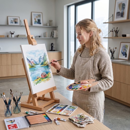 Tabletop easel solid wood - tabletop,