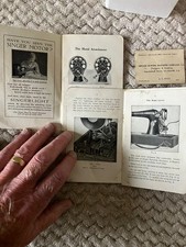 2 x Vintage Singer Sewing Machine Instruction Books