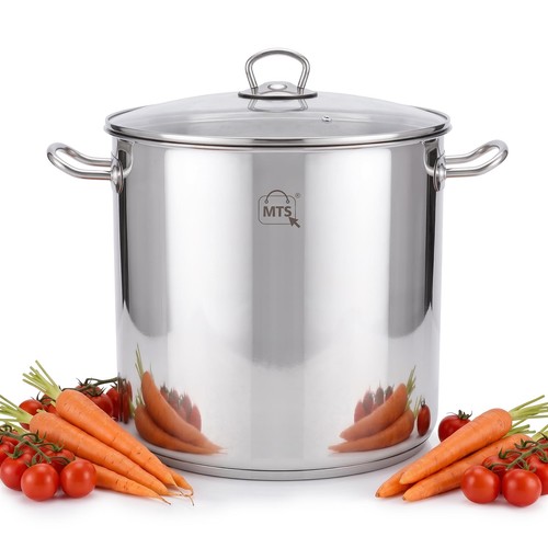 Stainless steel cooking pot - cooking,