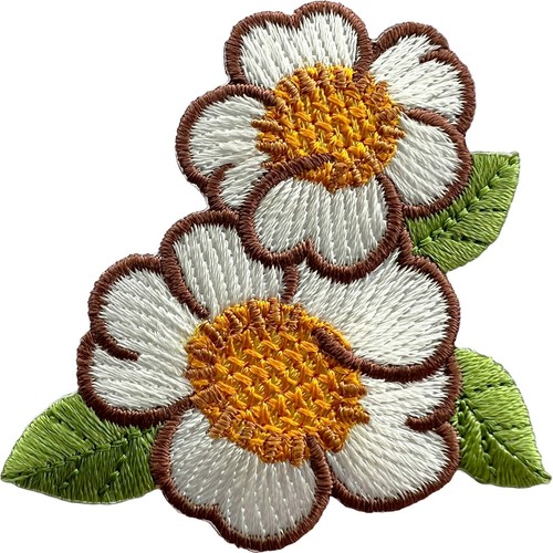 Flower patch iron sew - patch,