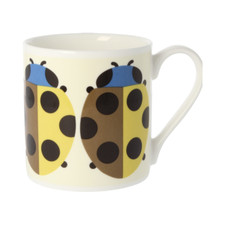 2 Orla Kiely Beetle Large Mugs