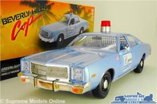 PLYMOUTH FURY BEVERLY HILLS COP FILM POLICE CAR MODEL 1:24 LARGE GREENLIGHT T3