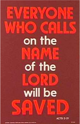 Bible text poster acts 2v21 - bible,