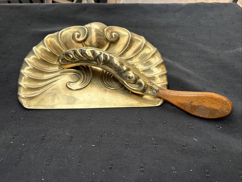 Victorian brass crum tray - victorian,