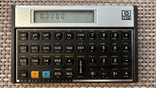 1980s hewlett packard 11c - hewlett, hp-11c