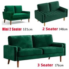 2/3 Seater Teddy Velvet Sofa