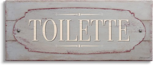 New rustic toilette sign - toilette,