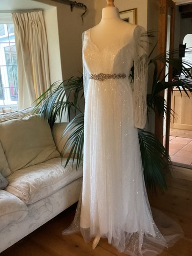 Ivory beaded long sleeved