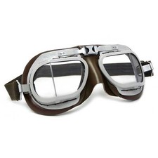 Halcyon Mark 8 Service Classic Vintage Car Racing Open Face Helmet Goggles