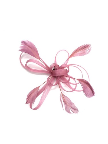 Dusky pink fascinator - pink,