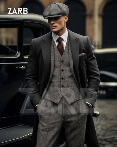 Mens piece tweed - mens, suit,