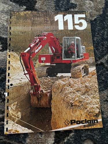 Poclain 115 excavator brochure - poclain,