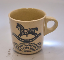 Pearsons Of Chesterfield ROBERT WILSON Rocking Horse 8 oz Coffee Tea Cup Mug