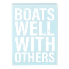 Boats Well Box Sign Size 6in W