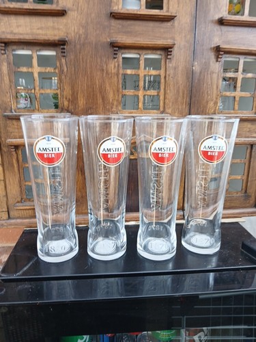 Amstel pint glasses - amstel,