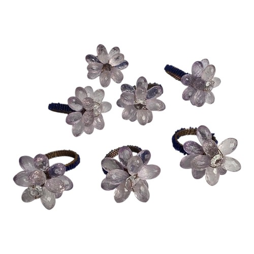 Lot floral plastic - of, 7