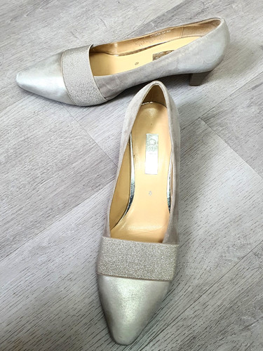 Gabor grey suede metallic - grey,