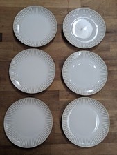 Seltmann Weiden Bavaria "Monika " x6 Small Plates White/Gold 1950s/60s