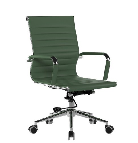 Aura med back leather - leather, chair