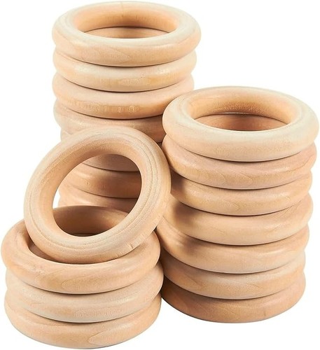 Pack natural wooden rings - pack,