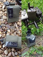 Peak angling products carp fishing receiver bite alarm pouch in GREEN