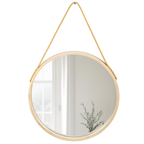 Hanging wall circle mirror - hanging,