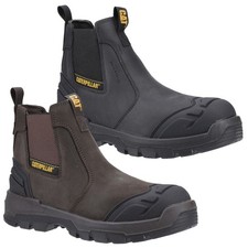 Mens Caterpillar Striver XL Pull On Waterproof S7 Safety Dealer Boots Sizes 7-13